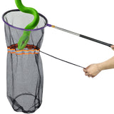 IC ICLOVER Snake Catcher Net, Snake Grabber Handling Tool, Snake Catching Net with Telescopic Pole, Adjustable Snake Capture Stick, Rattle Snake Catching and Transport Picker, Extended from 16" to 59"