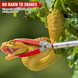 55-78" Extended Snake Tongs, Extra Long Telescopic Snake Grabber Tool, Aluminum Heavy Duty Rattle Snake Catcher Handling Tools, Professional Grabber with Lock, Non-Slip Handle & Wide Jaw