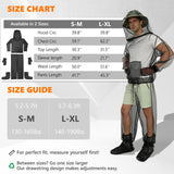 IC ICLOVER 4-Piece Mosquito Jacket, Bug Jacket with Hood, Mosquito Net Suits for Gardening Fishing Outdoor Bugs Protection