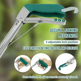 50" Collapsible Snake Grabber, 3-Section Foldable Snake Tongs, Stainless Steel Portable Rattle Snake Catcher Grabber, Snake Handling Tools Catching Pole with Lock, Wide Jaw, Non-Slip Handle