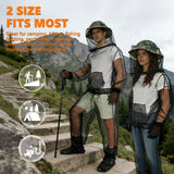 IC ICLOVER 4-Piece Mosquito Jacket, Bug Jacket with Hood, Mosquito Net Suits for Gardening Fishing Outdoor Bugs Protection