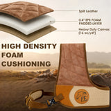Shotgun Shoulder Recoil Pad, Adjustable Shooting Shoulder Pad, Leather Shooting Field Recoil Shield with 0.4" EPE Thick Padded Shoulder Protection for Shooting Range Hunting