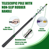 IC ICLOVER Snake Catcher Net, Snake Grabber Handling Tool, Snake Catching Net with Telescopic Pole, Adjustable Snake Capture Stick, Rattle Snake Catching and Transport Picker, Extended from 16" to 59"