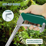 50" Collapsible Snake Grabber, 3-Section Foldable Snake Tongs, Stainless Steel Portable Rattle Snake Catcher Grabber, Snake Handling Tools Catching Pole with Lock, Wide Jaw, Non-Slip Handle