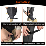 IC ICLOVER Snake Gaiters, Lightweight Stab-Resistant Snake Guards, Waterproof Snake Bite Protection Leg Guard for Men & Women