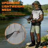IC ICLOVER 4-Piece Mosquito Jacket, Bug Jacket with Hood, Mosquito Net Suits for Gardening Fishing Outdoor Bugs Protection