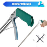 IC ICLOVER 47" Foldable Snake Tongs Professional Grabber Handling Tool Collapsible Rattlesnake Catcher Stick - Wide Jaw,Non-Slip Grip,Safety Lock