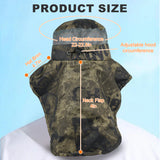 Mosquito Head Net Hat, Wide Brim Bug Netting Hat with Neck Flap UV Protection,Breathable Mosquito Mesh Sun Hat Adjustable Drawstring for Men Women Outdoor Fishing Gardening Hiking Camping Safari