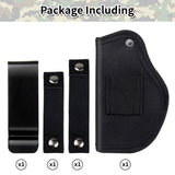 IC ICLOVER Gun Holster for Pistols 9mm 380 45ACP, IWB/OWB Concealed Carry Pistol Holsters with Mag Pouch for Men/Women, CCW Right & Left Hand Gun Holder Fits S&W M&P Shield Glock 26 27 42 Revolver