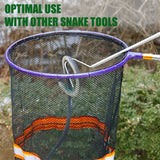 IC ICLOVER Snake Catcher Net, Snake Grabber Handling Tool, Snake Catching Net with Telescopic Pole, Adjustable Snake Capture Stick, Rattle Snake Catching and Transport Picker, Extended from 16" to 59"