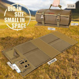IC ICLOVER Shooting Mat, Tactical Prone Padded Shooting Mats, with 2 Pockets & Molle Webbings & Bipod Holder, Extra Large Non-Slip Waterproof Foldable Pad Blanket for Long Range Rifle Shooting Hunting