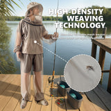 IC ICLOVER 4-Piece Mosquito Jacket, Bug Jacket with Hood, Mosquito Net Suits for Gardening Fishing Outdoor Bugs Protection