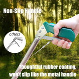 IC ICLOVER 47" Professional Snake Tongs with Flashlight for Night Use, Heavy Duty Reptile Grabber Tool Rattle Snake Catcher, Professional Wide Jaw Snake Handling Tool with Lock, Non-Slip Grip Handle
