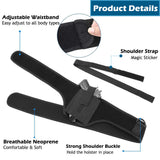 IC ICLOVER Shoulder Holster for Concealed Carry, Gun Holster for Men and Women, Quick Pull Universal Underarm Chest Holster, Deep Concealment Shoulder Holsters Fits Most Subcompact Compact Pistols
