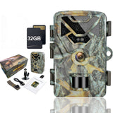 IC ICLOVER Trail Camera 30MP 2K, Game Camera with Wide-Angle Motion Latest Sensor View 0.2s Trigger Speed and 【32GB SD Card Included】 HD TFT Screen Waterproof Cam for Wildlife Deer Scouting Hunting