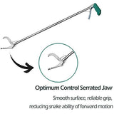 IC ICLOVER 52 Inch Snake Tong + 39.3 Inch Snake Hook, Upgrade Extra Long Professional Grabber & Collapsible Snake Hook, Best Tool Set for Moving Rattle Snake Corn Snake Kingsnakes Lizard Reptiles