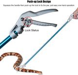 IC ICLOVER 52 Inch Aluminum Alloy Snake Tongs, Professional Standard All-in-One Reptile Grabber Rattle Snake Catcher