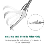 IC ICLOVER 47 Inch Extra Heavy Duty Standard Reptile Snake Tongs Reptile Grabber Rattle Snake Catcher Wide Jaw Handling Tool