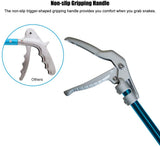 IC ICLOVER 52 Inch Aluminum Alloy Snake Tongs, Professional Standard All-in-One Reptile Grabber Rattle Snake Catcher