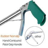 IC ICLOVER Professional 52 Inch Upgrade Heavy Duty Extra Long Snake Tongs Reptile Grabber Rattle Snake Catcher Wide Jaw Handling Tool with Non-Slip Grip Handle