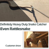 IC ICLOVER 47 Inch Snake Tong +39 Inch Snake Hook, 47 Inch Heavy Duty Professional Grabber &39 Inch Collapsible Snake Hook, Best Tool Set for Moving Rattle Snake Corn Snake Kingsnakes Lizard Reptiles