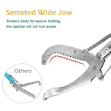 IC ICLOVER Upgrade 60 Inch Extra Long Snake Tongs Professional Heavy Duty Reptile Grabber Rattle Snake Catcher Wide Jaw Handling Tool with Lock, Non-Slip Grip Handle