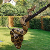 57" Retractable Snake Hook, IC ICLOVER Professional Reptile Grabber Snake Catcher, Aluminum Alloy Telescopping Snake Handling Tool with Stainless Steel Soft Grip, for Catching Controlling Moving Snake